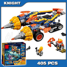 405pcs Knights Axl's Rumble Maker Model Building Blocks 10703 Assemble Bricks Children Toys Games Nexus Compatible with Lego