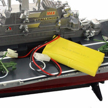 RC Boat 1:275 4CH Bismarck Aircraft Carrier WarShip Remote Control Military Naval Vessels Electronic Model For Kids Toys Hobbys