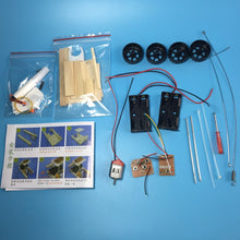 Wooden Physical Assembled Racing Model Kit Radio Knowledge Safe DIY Car Wireless Set Remote Control Gear Action Motor Principle