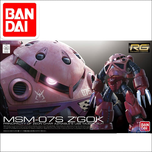 RG 1/144 Gundam Model MSM-07S ZGOK GUNDAM Japanese Model Transformation Super Robot Bandai Mobile Suit Kids Toys