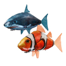 Remote Control Shark Toys Air Swimming Fish Infrared RC Flying Air Balloons Clown Fish Kid Toys Gifts Party Decoration Drop ship