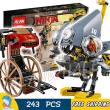 241pcs Ninja Piranha Attack Mech Rickshaw Shark Army Thug 10797 Model Building Blocks Assemble Bricks Compatible With Lago