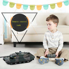 Rechargeable Remote Control Tank 40CM Camouflage RC Tank 1/20 9CH 27Mhz Infrared Electric Toys For Children Boys Birthday Gifts