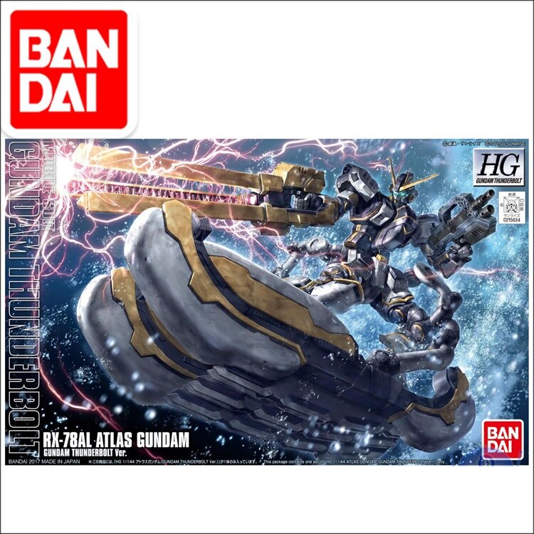 Gundam BANDAI THUNDERBOLT Model HG 1/144 HGUC RX-78AL ATLAS GUNDAM Mobile Suit Kids Toys