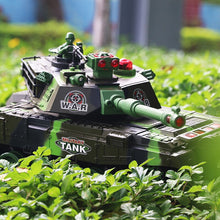 54CM Super Large Track Rolling Remote Control Tank Can Launch Combat turret 360° Rotating analog Sound Simulation Bombing 2.4GHZ