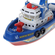 Electric Boat Children Marine Rescue Toys Navigation Warship Toy Birthday Gift