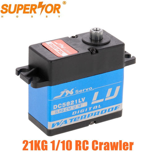 DC5821LV Full Waterproof JX servo 21KG metal gear 1/8 1/10 RC car boat Scaler Buggy Crawler TRAXAS TRX-4 RC4WD baja 5c SCX10 D90