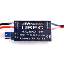 HENGE 4A UBEC Input 7V-25.5V 2-6S Lipo Output 5V 6V / 4A Continuous Max 6A Switch Mode BEC for RC Helicopters Airplane Car Parts