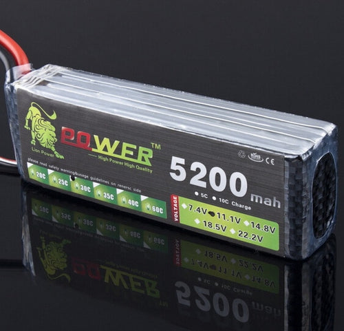 LION POWER 3S 11.1v 1500mAh 4200mah 5200mah Lipo Battery T/XT-60 Rc helicopter /car / boat RC toys 3S 11.1 Li-Po battey 2200mah