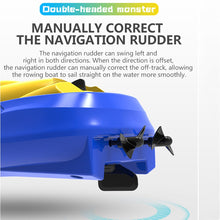 H128 Mini Boat 1/47 2.4GHz Remote Control Speed RC Boat Dual Motors 15km/h Super Speed RC Ship Speedboat Electric RC Toys