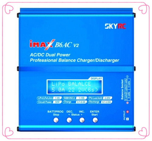 100% Original SKYRC IMAX B6AC Charger 50W Lipo Battery Balance RC Discharger Helicopter Quadcopter With Power Adapter