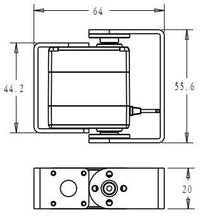 1XOriginal factory Robot servo 15kg RDS3115 metal gear digital servo arduino servo with Long and Short Straight U