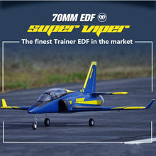 FMS RC Airplane 70mm Super Viper Ducted Fan EDF Jet Trainer 6S 6CH with Retracts Flaps PNP EPO Model Hobby Plane Aircraft Avion