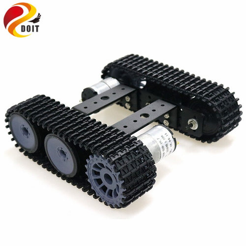 Mini TP100 Aluminum Alloy Tank Robot Chassis Caterpillar Platform With 12V 350rpm Motor DIY Arduino Unassembled Kit