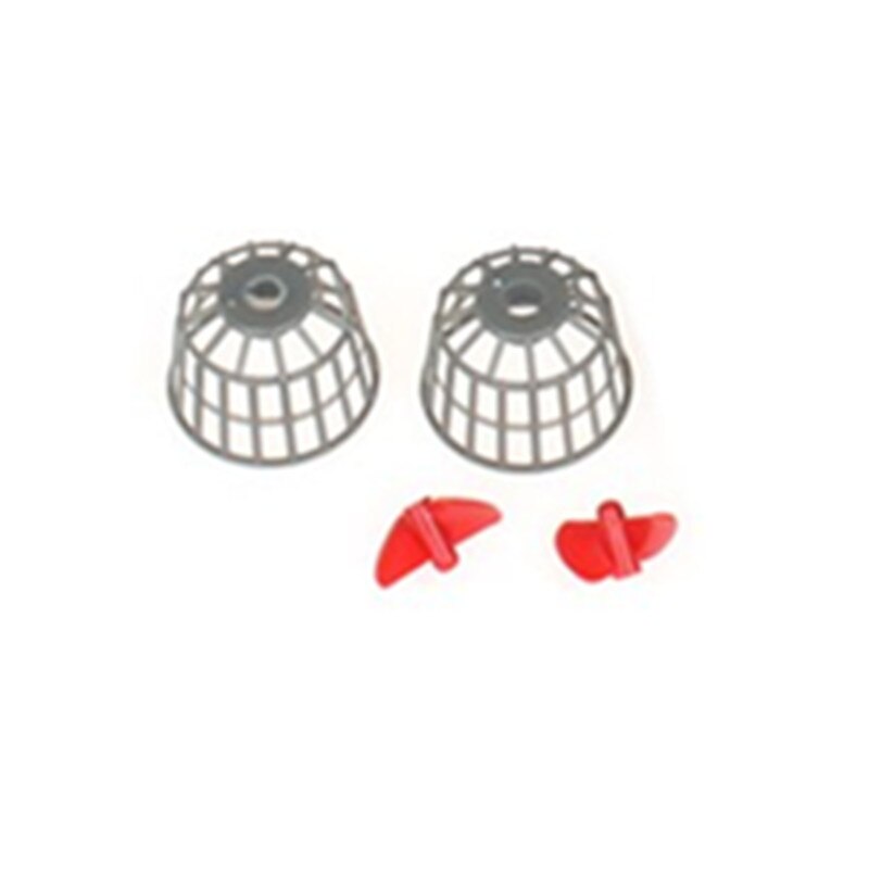 2Pairs Fishing Boat Propeller+Propeller Protective RC Bait Fishing Boat Weed Control Cover Remote Fish Finder Boat