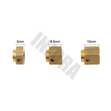 INJORA 5/8.5/10MM Heavier Brass 12MM Wheel Hex Extended Adapter for RC Crawler Traxxas TRX4 TRX-4