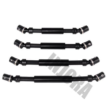 INJORA 1PCS Black Red Metal Drive Shaft for 1/10 RC Crawler Car Traxxas TRX4 Axial SCX10 90046 D90 TF2 RC Car Part