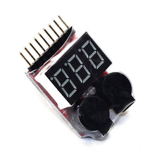 2019 new RC Lipo Battery Low Voltage Alarm 1S-8S Buzzer Indicator Tester LED Voltage Meters
