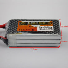 zop Original LiPo Battery 11.1V 1500Mah 3S 40C Max 60C XT60 Plug For RC Quadcopter Drone Helicopter Car Airplane Toy Parts