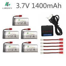 Second version Limskey 1400mAh 3.7V LiPo Battery for SYMA X5SC X5SW X5HW X5HC X5UW battery with Charger RC Drone 3.7 V 1400 mah