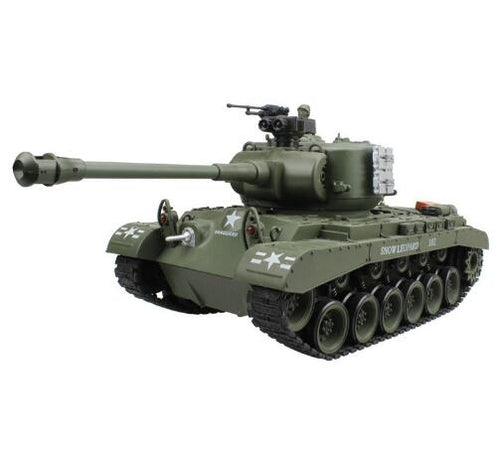 RC Tank US M26 15 Channel 1/20 Pershing Snow Leopard Main Battle Tank Model With Shoot Bullet Hobby Toys