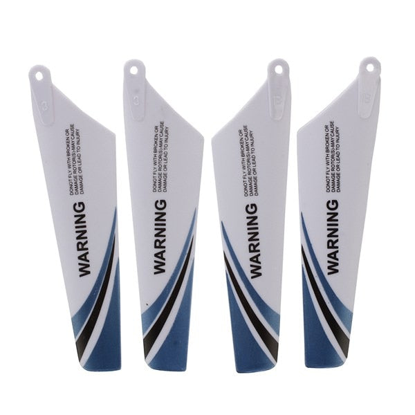 ABWE 4pcs spare blades for helicopter rotor rc S107, Blue