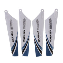 ABWE 4pcs spare blades for helicopter rotor rc S107, Blue