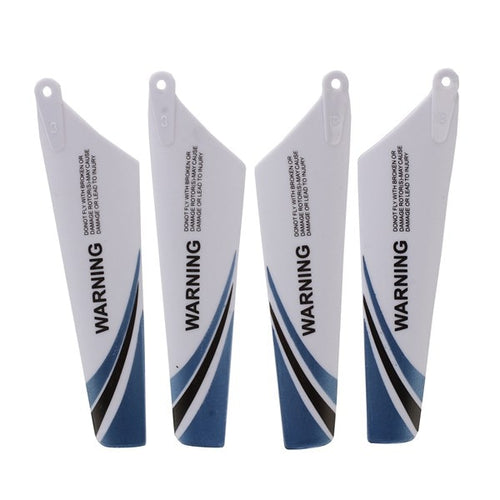 ABWE 4pcs spare blades for helicopter rotor rc S107, Blue