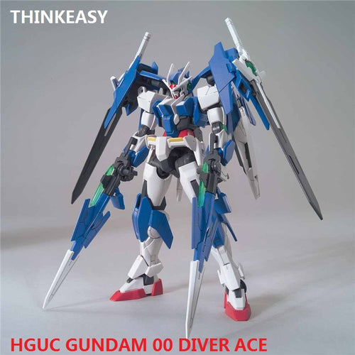 Japaness Original HG 1/144 Gundam Model 00 DIVER ACE RIKU'S MOBILE SUIT Unchained Mobile Suit Kids Toys With Holder