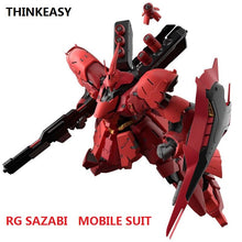 Japaness Bandai Original Gundam Model RG 1/144 SAZABI Justice Freedom 00 Japanese Model Robot Unchained Mobile Suit Kids Toys