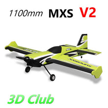 FMS 1100MM 1.1M MXS V2 Green 4CH 3S Durable EPO Aerobatic 3D PNP RC Airplane Radio Control Hobby Model Plane Aircraft Sports