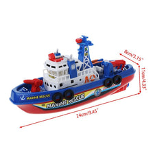 Electric Boat Children Marine Rescue Toys Navigation Warship Toy Birthday Gift