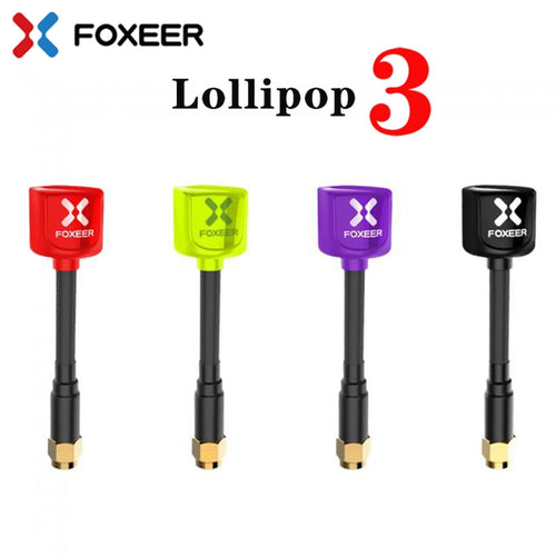 Foxeer Lollipop 3 V3 Antenna 5.8G 2.5Dbi TX RX RHCP SMA RPSMA UFL Straight/Angle MMCX FPV Antenna For RC Drone