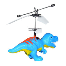 Electric RC Flying Toy Infrared Sensor Dinosaur Model Helicopter LED Flash Lighting USB Charging Small RC Toy for Kids hi