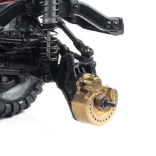 INJORA 2PCS TRX4 Brass Counterweight Balance Weight Portal Drive Housing for 1:10 RC Crawler Traxxas TRX-4