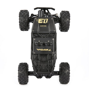 1/16 2.4GHz Alloy Body Shell Rock Crawler 4WD Double Motors Off-road Remote Control RC Buggy Bigfoot Climbing Car Vehicle Toys