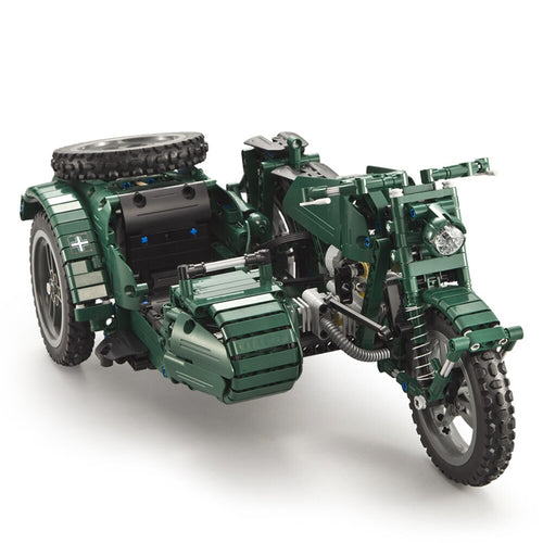 Kids Motorcycle RC Motorcycle C51021 629 PCS Building Blocks World War 2 Militar RC Toys For Kids Children Gift