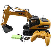 HUINA 1550 RC Crawler Car 15CH 2.4G 1:14 RC Metal Excavator Remote Control Alloy Rooter Charging Truck RTR Independent Arms