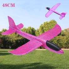 48cm Hand Throw Rc Airplane Rose Red Epp Foam Outdoor Launch Glider Flexible Plane Kids Toy Free Fly Rc Airplane Model