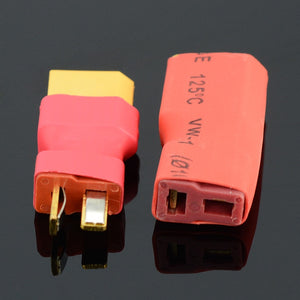 1pcs T Male Plug to XT60 Male / T Female Plug to XT60 Female Adapter For RC Helicopter Quadcopter LiPo Battery Plug Connector