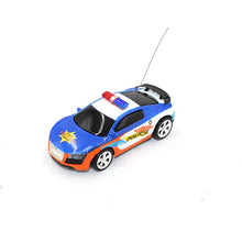 RC Car 20Km/h 1:58 Police Mini car 4Colors 3 Styles Radio Remote Control Car 2 Frequencies Shining Light Sound Gift For Children