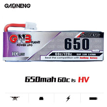 5PCS Lipo Battery Gaoneng GNB HV 650mAh 60C 1s 2s 3s 4s HV With PH2.0 XT30 Plug For Emax Tinyhawk Kingkong LDARC TINY