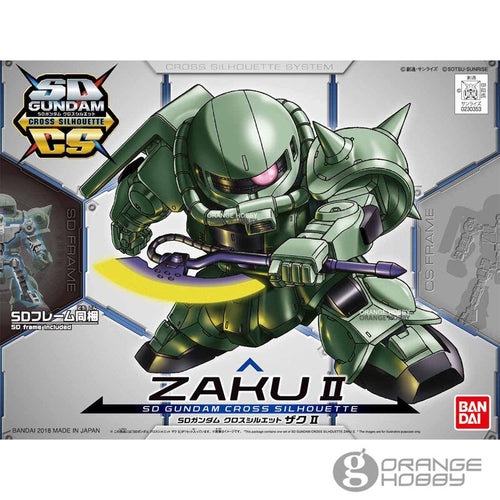 OHS Bandai SD CS Q Ver. Gundam Cross Silhouette Zaku II SD Frame Included Mobile Suit Assembly Model Kits
