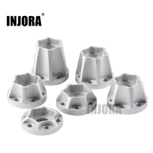 INJORA 2PCS Aluminum Alloy 12mm Wheel Hex Hub for 1/10 RC Crawler 1.9 2.2 Wheel Rim Axial SCX10 Traxxas TRX4 D90