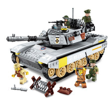 Enlighten Building Block Military Battle Sea Force Overload Tank 5 Figures 482pcs Educational Bricks Toy Boy Gift