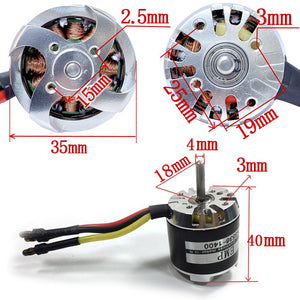 1pc 3536 Swiss Quality Motor Brushless Outrunner DC motor Strong power supply 1400KV High Speed with Large Thrust