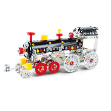 Toy Train Head DIY Assembly Metal Alloys Model Building Blocks Toys Kit for Kids