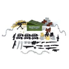 912Pcs Ww2 Military Shooting Game Scene DIY Small Particle Assembly Building Block Toy Kit Figure Military Weapon Kit Equipment