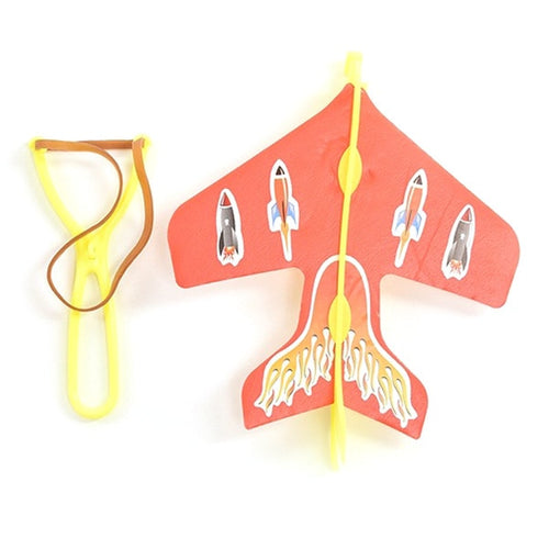 child Puzzle Emitting catapult aircraft DIY Flying Toys