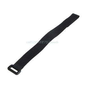 10X 30*2cm Strong For RC Battery Tie Down Strap Reusable Antiskid Cable Straps Black